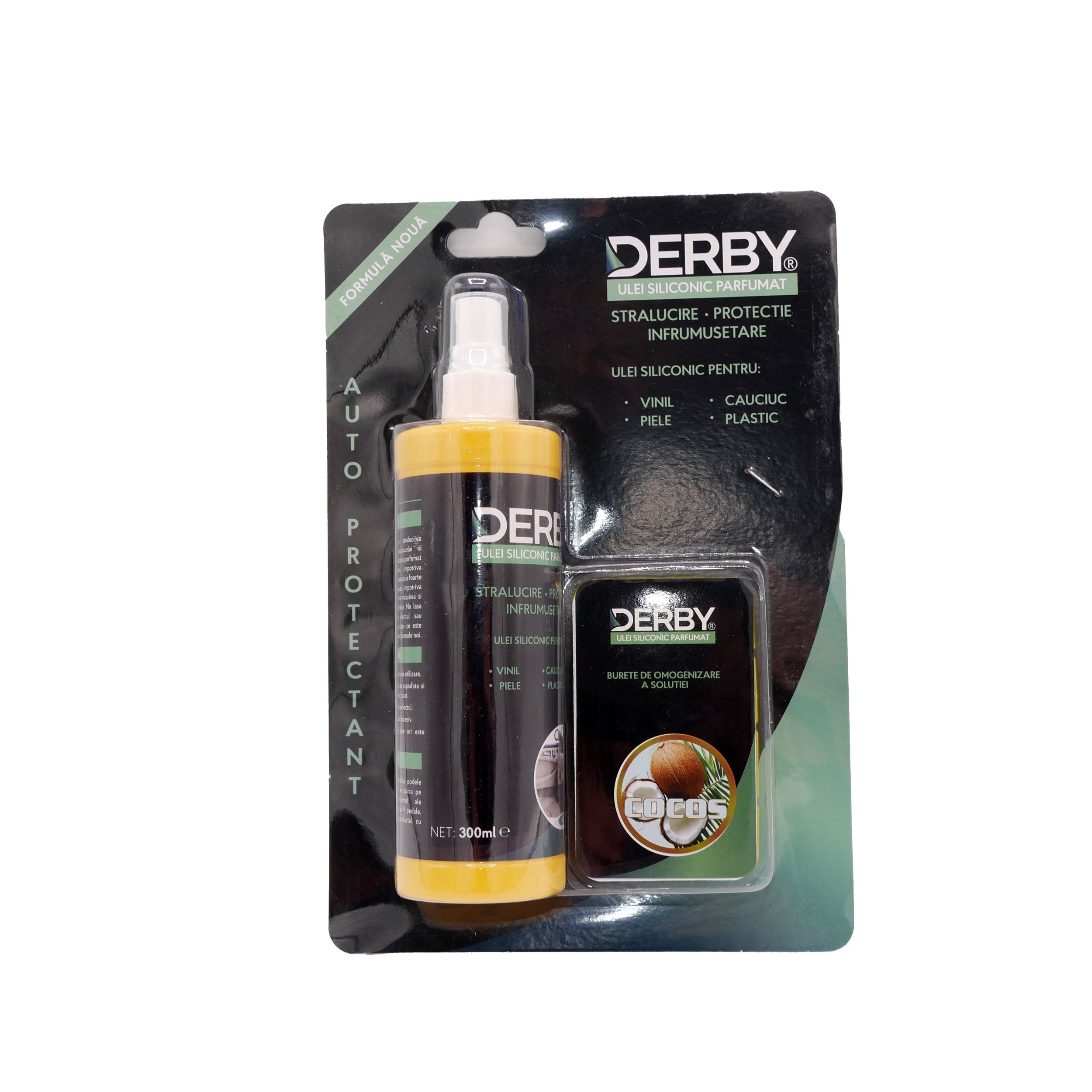 Ulei siliconic parfumat cocos 300ml + burete DERBY DERBY - imagine 1