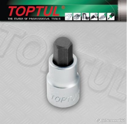 Tubulara bit 3/8 10mm Toptul - imagine 1