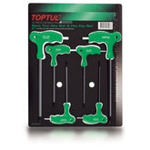 Set chei hexagoane cu maner 2-6 mm (6 piese) Toptul - imagine 1