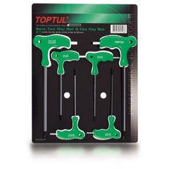 Set chei hexagoane cu maner 2-6 mm (6 piese) Toptul - imagine 1