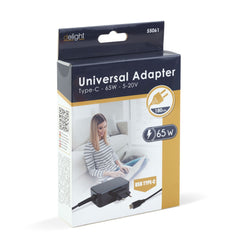 Adaptor (incarcator) - Tip-C - 65W - 5-20V - 1,8 m - negru Carguard - imagine 2
