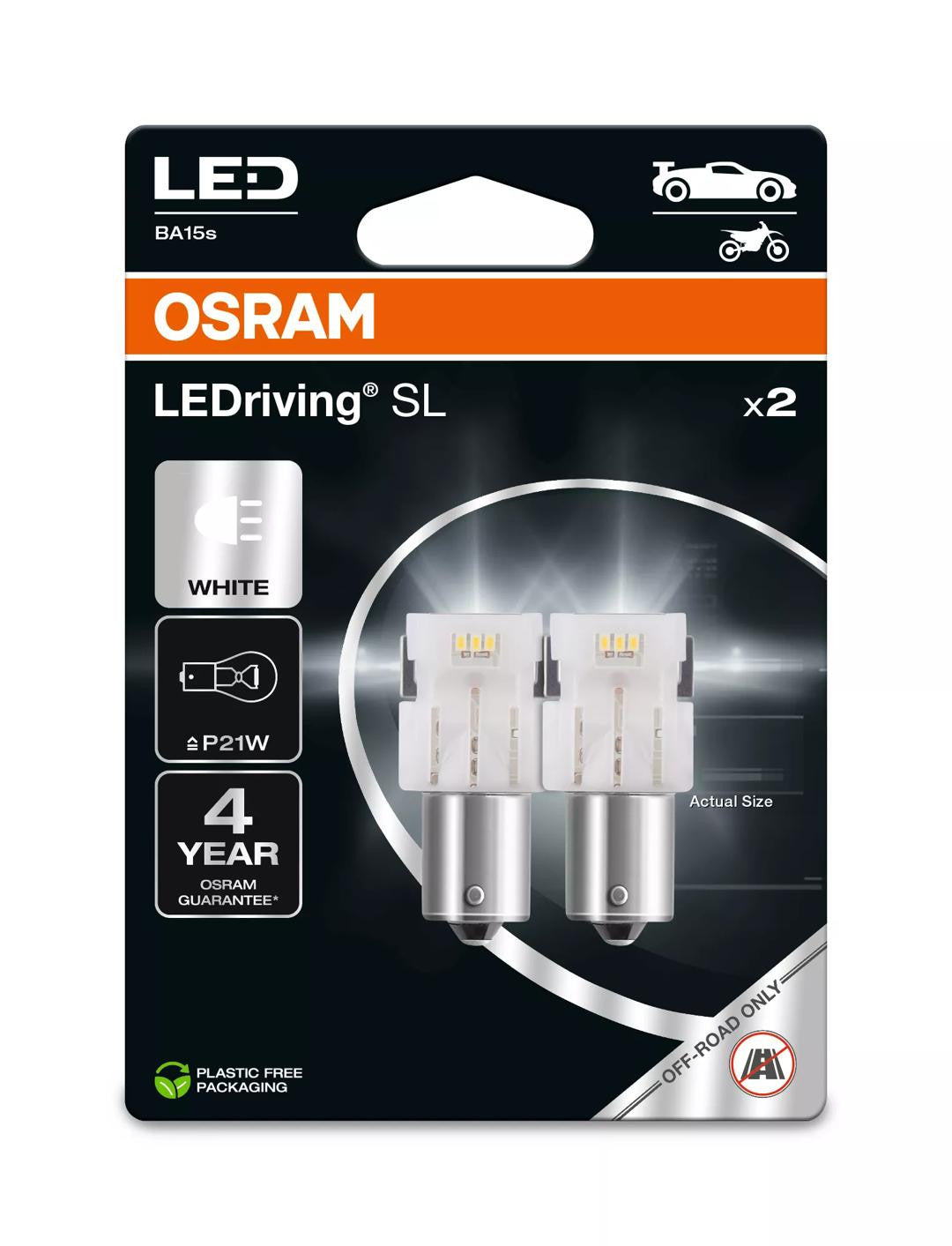 Bec Osram LEDriving P21W BA15s Off-Road Osram - imagine 1