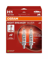 Bec Osram Night Breaker Silver H1 12V 55W P14,5s Set 2 buc Osram - imagine 1