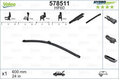Stergator Valeo HydroConnect 60 cm Valeo - imagine 1