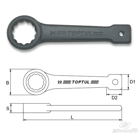 Cheie inelara de impact 52 Toptul - imagine 1