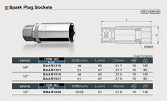 Capat cheie tubulara bujii 3/8,16 mm Toptul - imagine 2