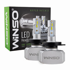 Bec LED Winso H4 12/24V, 40W, 5000 Lm 6000K, CSP Chip Winso - imagine 1