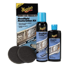 Kit Polish Faruri Meguiars Two Step Headlight Restoration Kit Meguiar's - imagine 1