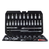 Set de chei tubulare ½" și ¼", cu multiple funcții, 73 de piese Neo Tools - imagine 1