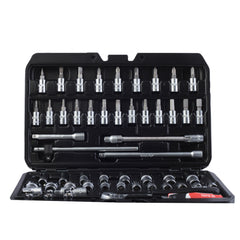 Set de chei tubulare ½" și ¼", cu multiple funcții, 73 de piese Neo Tools - imagine 1