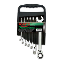 Set 7 chei cu inelare cu clichet 8,10,12,13,14,17,19 mm Toptul - imagine 1