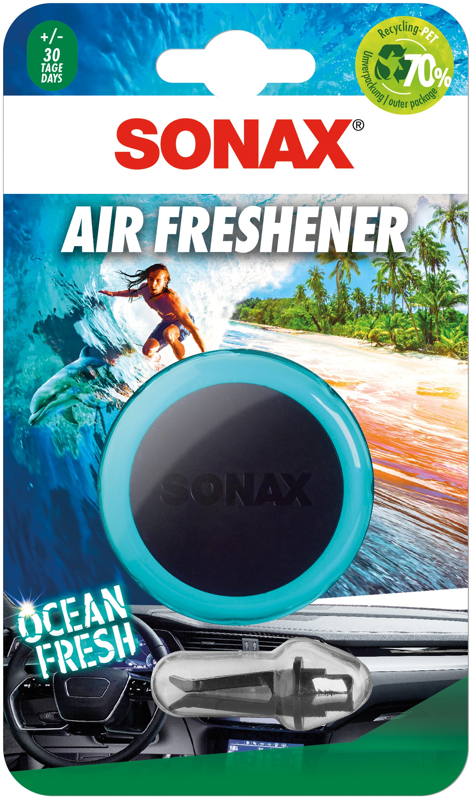 SONAX Odorizant auto grila aerisire Ocean-fresh Sonax - imagine 1