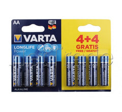 Baterie Varta LongLife Power AA - LR6 1.5V (Alcalina) 8 buc Varta - imagine 1