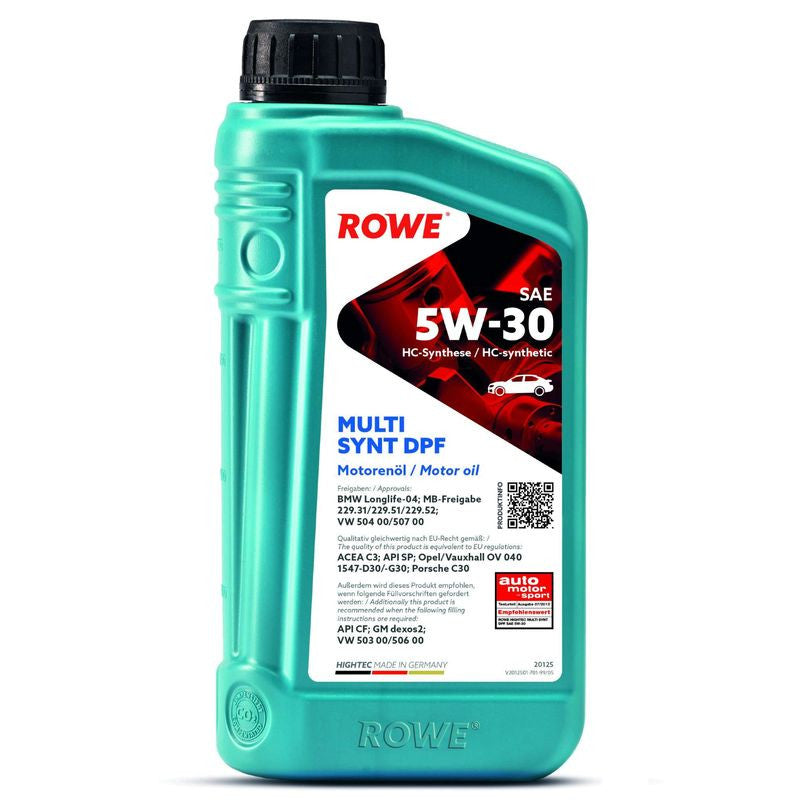 Ulei motor turisme Rowe HighTec Multi Synt DPF 5W30 1L Rowe - imagine 1