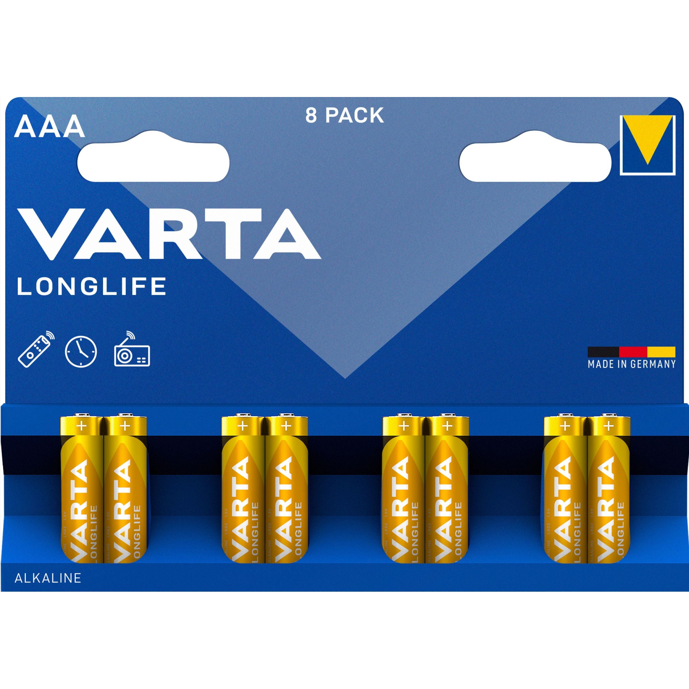 Baterie Varta Longlife AAA Blister 8 buc Varta - imagine 1