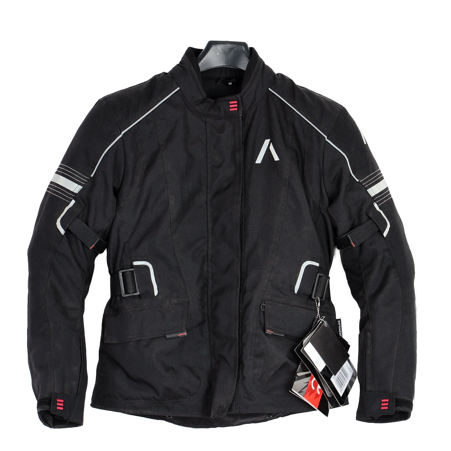 Geaca pt protectie ADRENALINE ADR VENT neagra cu alb si rosu fara cocoasa MTR - imagine 1