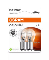 Bec Osram Original P21/5W 12V 21/5W BAY15s Set 2 buc Osram - imagine 1