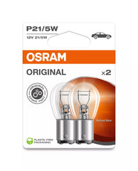 Bec Osram Original P21/5W 12V 21/5W BAY15s Set 2 buc Osram - imagine 1