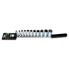 Set tubulare adanci 3/8" 12PT (11 piese) Toptul - imagine 1