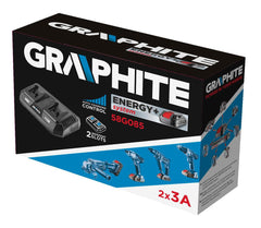 Incarcator dublu pentru bateriile Energy+ 58G085 GRAPHITE Neo Tools - imagine 4