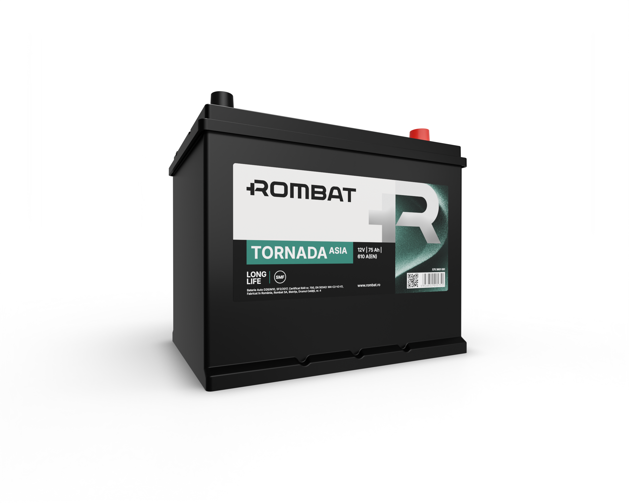 Acumulator Rombat Tornada Asia 75 Ah Rombat - imagine 1