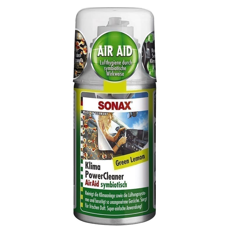 SONAX Soluție pentru curățarea instalației de aer condiționat, green lemon, 150 ml, cod 323400 Sonax - imagine 1