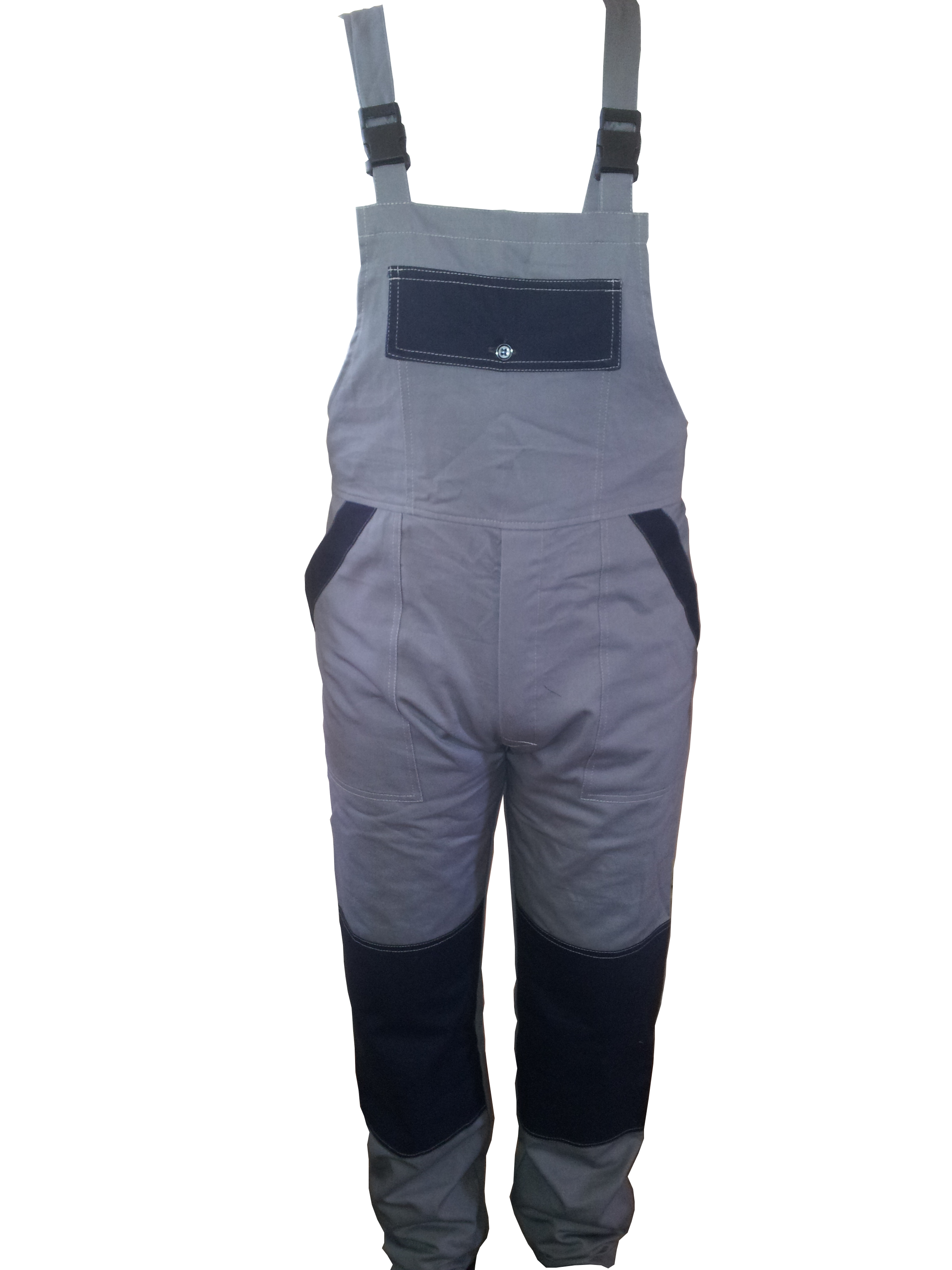 Pantalon cu pieptar gri / bleu M54 / XL MTR - imagine 1