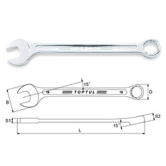 Cheie combinata 21 mm Toptul - imagine 1