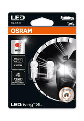 Bec Osram LEDriving SL W5W Rosu | 12V - W2.1x9.5d - Set 2 buc (Off-Road) Osram - imagine 1