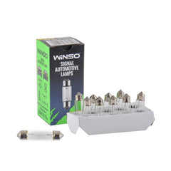 Bec Halogen Winso 12V C10W 10W SV8.5 T11x41 Winso - imagine 1