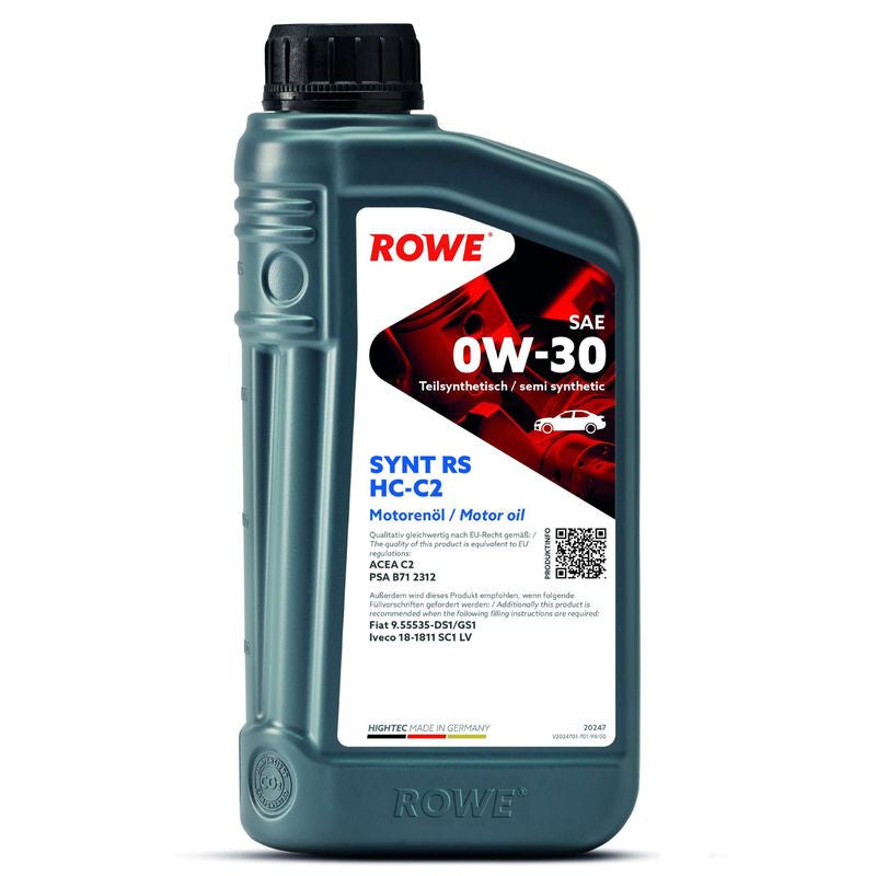 ULEI MOTOR TURISME ROWE HIGHTEC SYNT RS SAE 0W30 HC-C2 1L Rowe - imagine 1