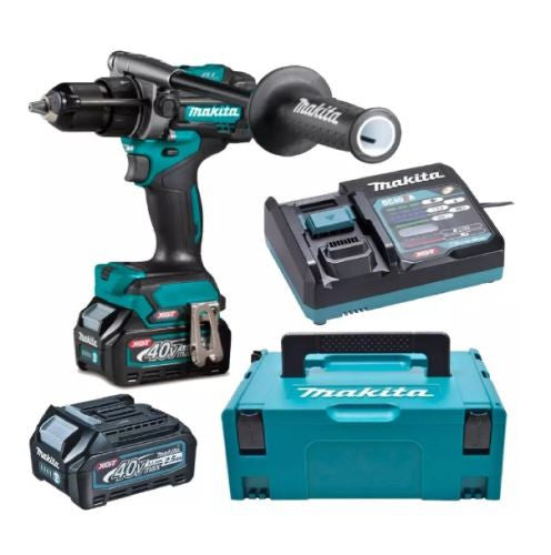 Makita DF001GM201 masina de gaurit-insurubat cu mandrina 40 V | 140 Nm | Fara perii de carbon | 2 x 4 Ah acumulatori + incarcator | In MakPac Makita - imagine 1
