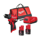Masina compacta de gaurit cu percutie M12 BLPDRC-202C, motor fara perii, cuplu 40 Nm Milwaukee - imagine 1