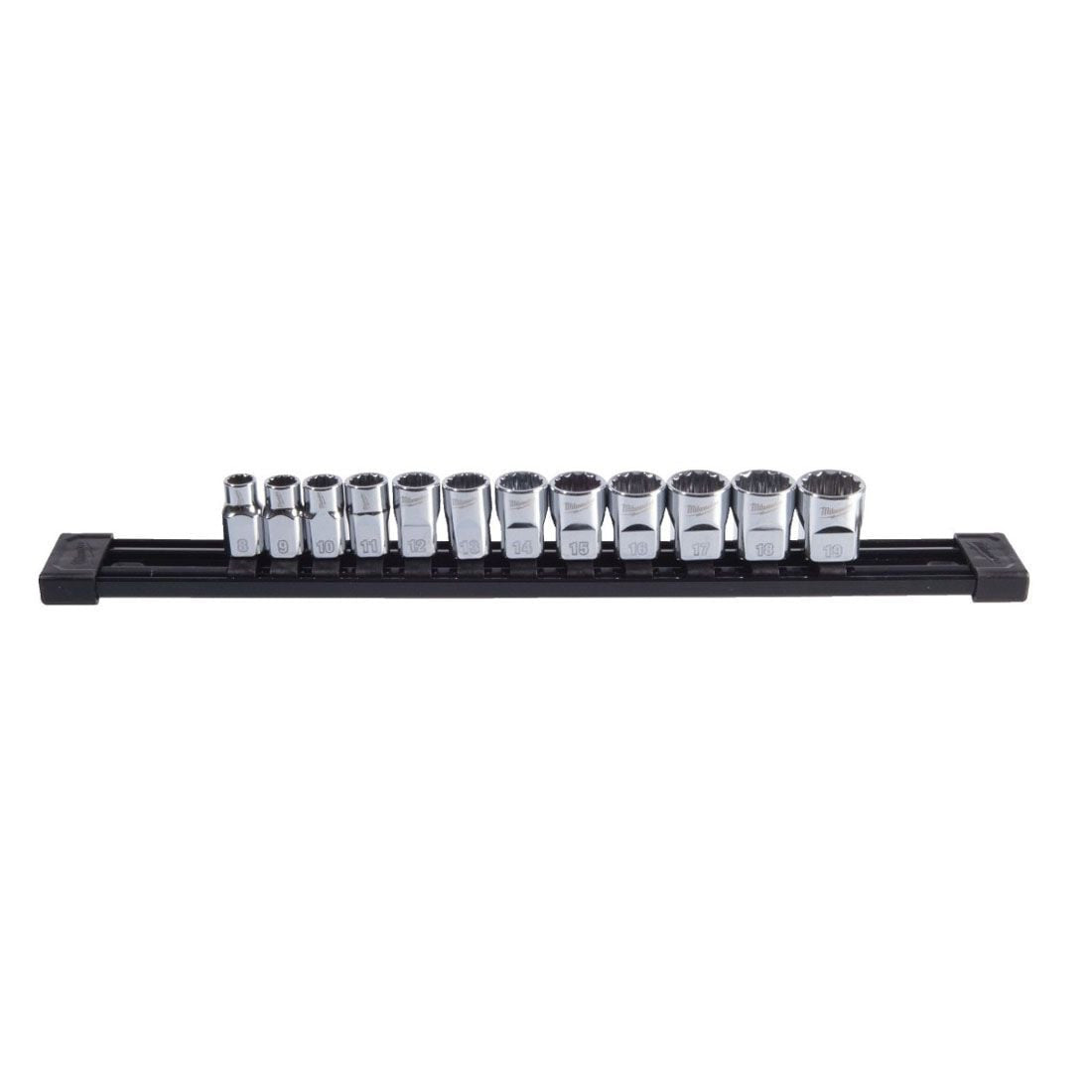 Set tubulare scurte 3/8 8-19MM Milwaukee - imagine 1