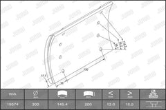 Set saboti frana Jurid Jurid - imagine 1