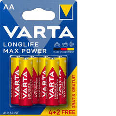 Baterie Varta Longlife Max Power AA BLI 6 (4+2) Varta - imagine 1