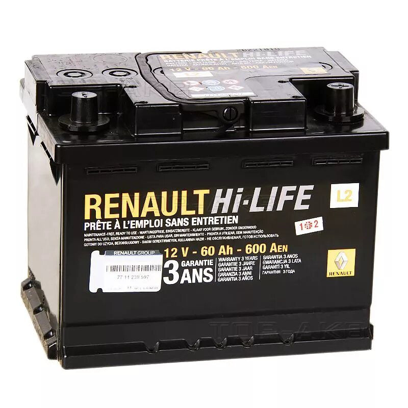 Acumulator Renault 60 Ah - 600A Renault - imagine 1