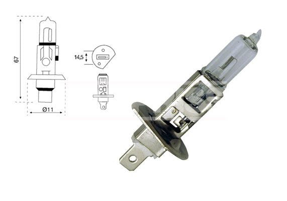 Bec Carpriss H1 24V 75W P14.5s Carpriss - imagine 1