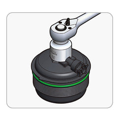 Cheie pentru filtrul de combustibil diesel (pentru FORD 2.0 TDCi) Toptul - imagine 2
