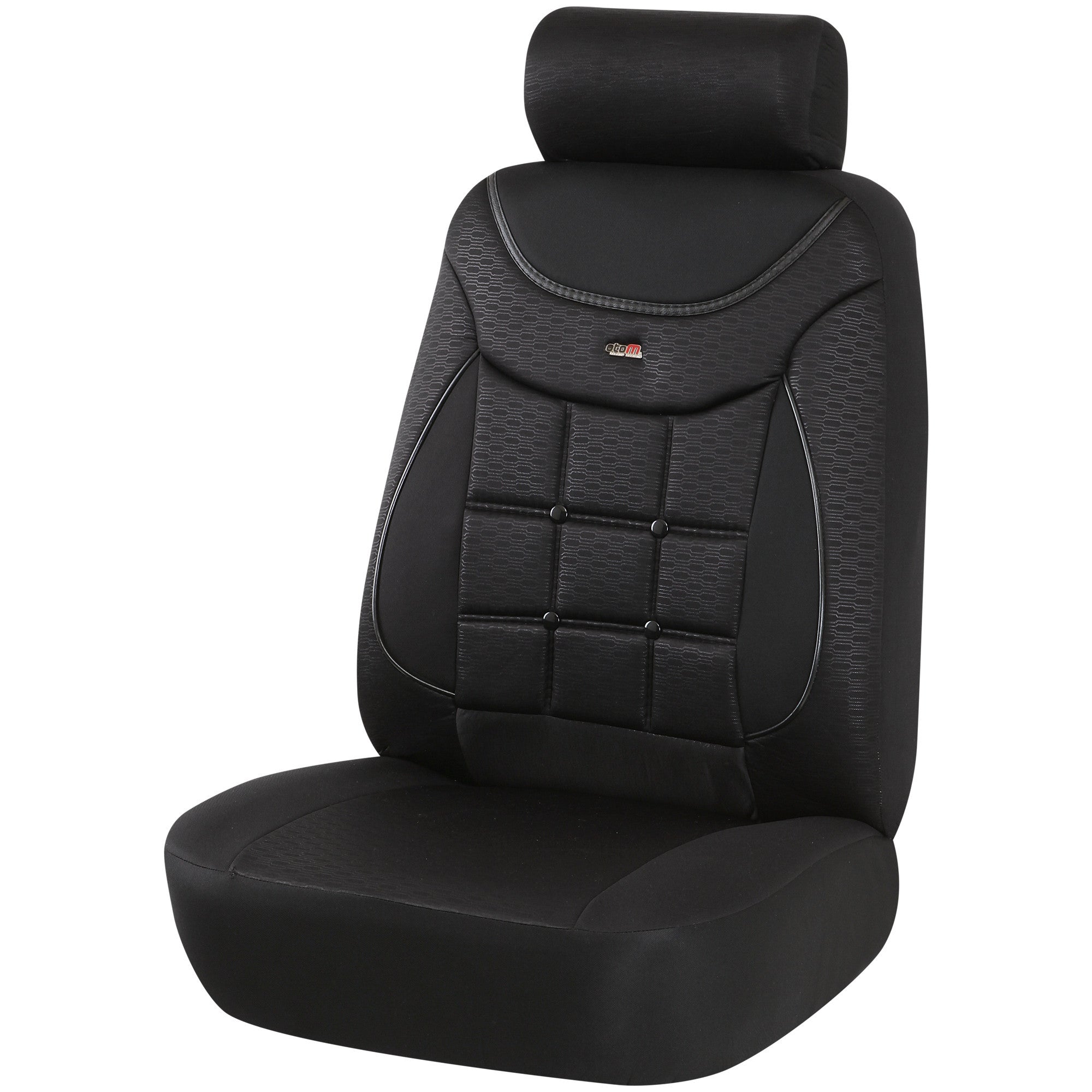 Huse scaun auto Negru Silver 606 Otom - imagine 1