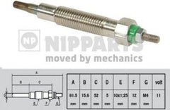 Bujie incandescenta NISSAN TERRANO II R20 NIPPARTS J5711022
