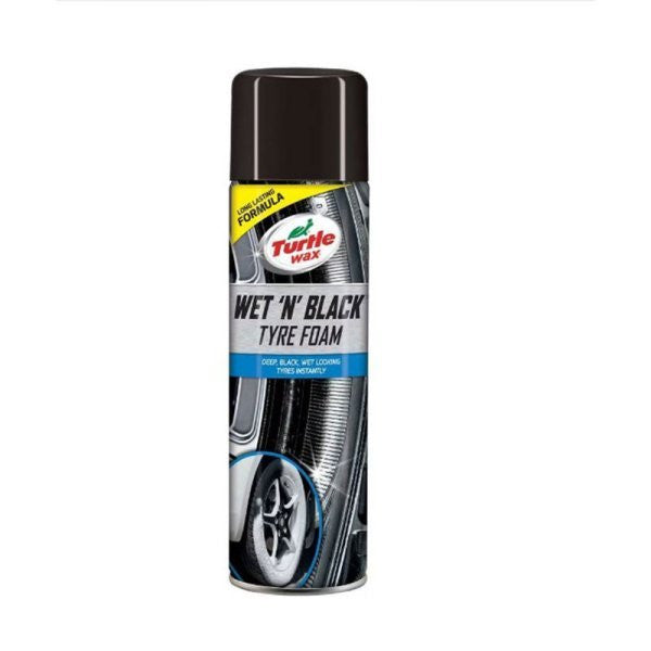 Spray spuma luciu anvelope TURTLE WAX Wet'n'Black Tyre Foam 500 ml Turtle Wax - imagine 1