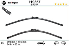 Set lamela stergator SWF Wiper FB OE LHD 600/580 mm SWF - imagine 1