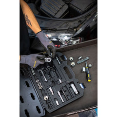 Set de clicheți cu 72 de dinți și chei tubulare STANLEY® 3/8 in., cu accesorii, 45 buc. Stanley - imagine 3