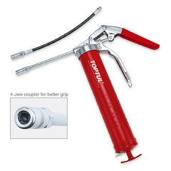 Pistol gresare cu mâner - cu tub rigid de 7" și furtun flexibil de 12". Toptul - imagine 1