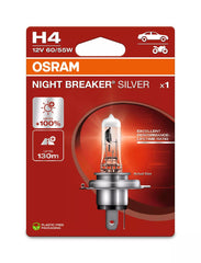 Bec Osram Night Breaker Silver H4 12V 60/55W P43t blister Osram - imagine 1