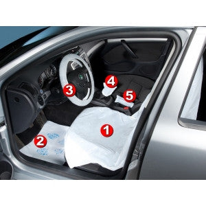 Husa scaun Set 5 in 1 sufrafata anti-alunecare HERZKRAFT - imagine 1