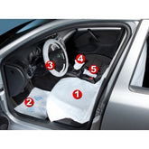 Husa scaun Set 5 in 1 sufrafata anti-alunecare HERZKRAFT - imagine 1