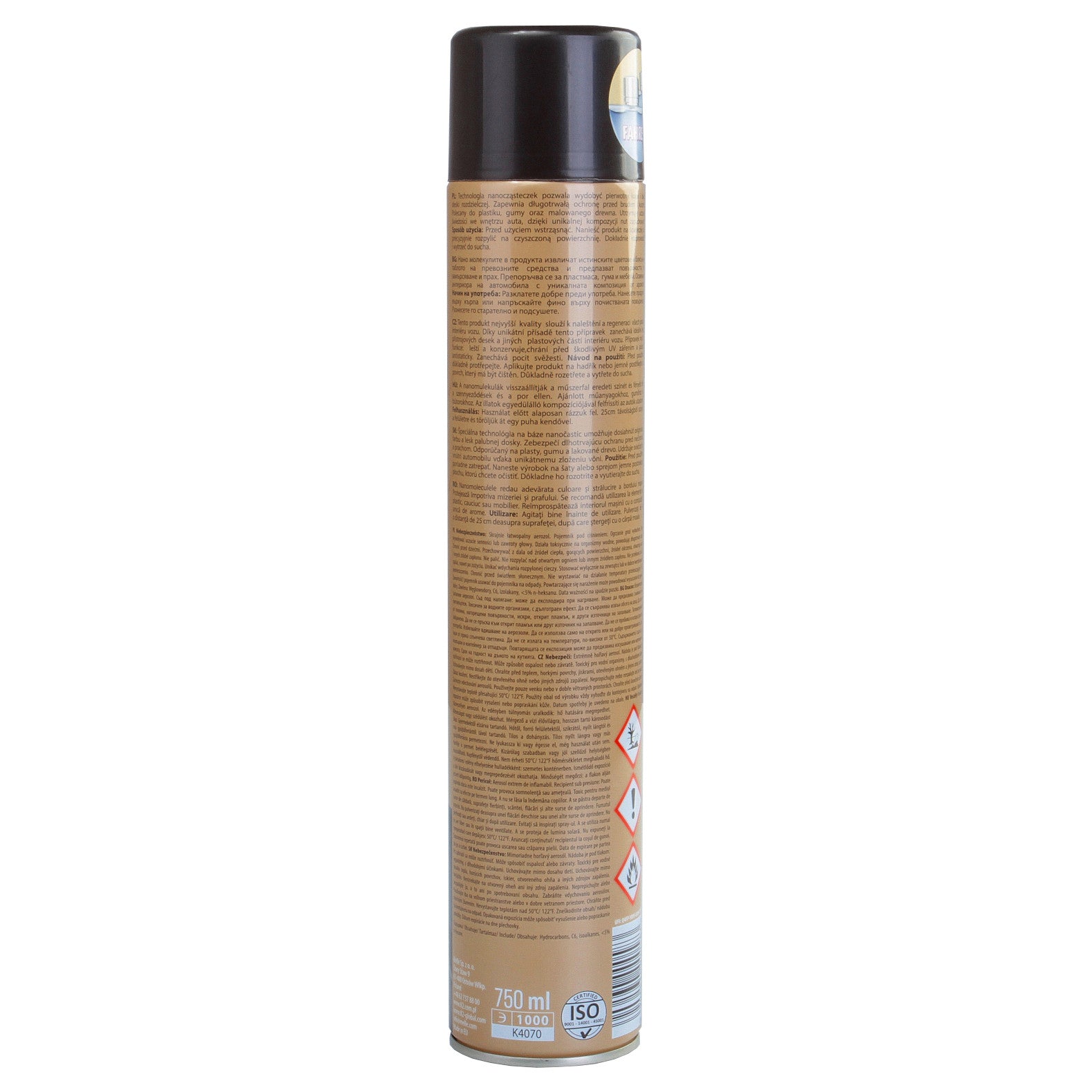 COCKPIT MAX 750ml - Spray silicon lucios bord - 750ml. K2 - imagine 1