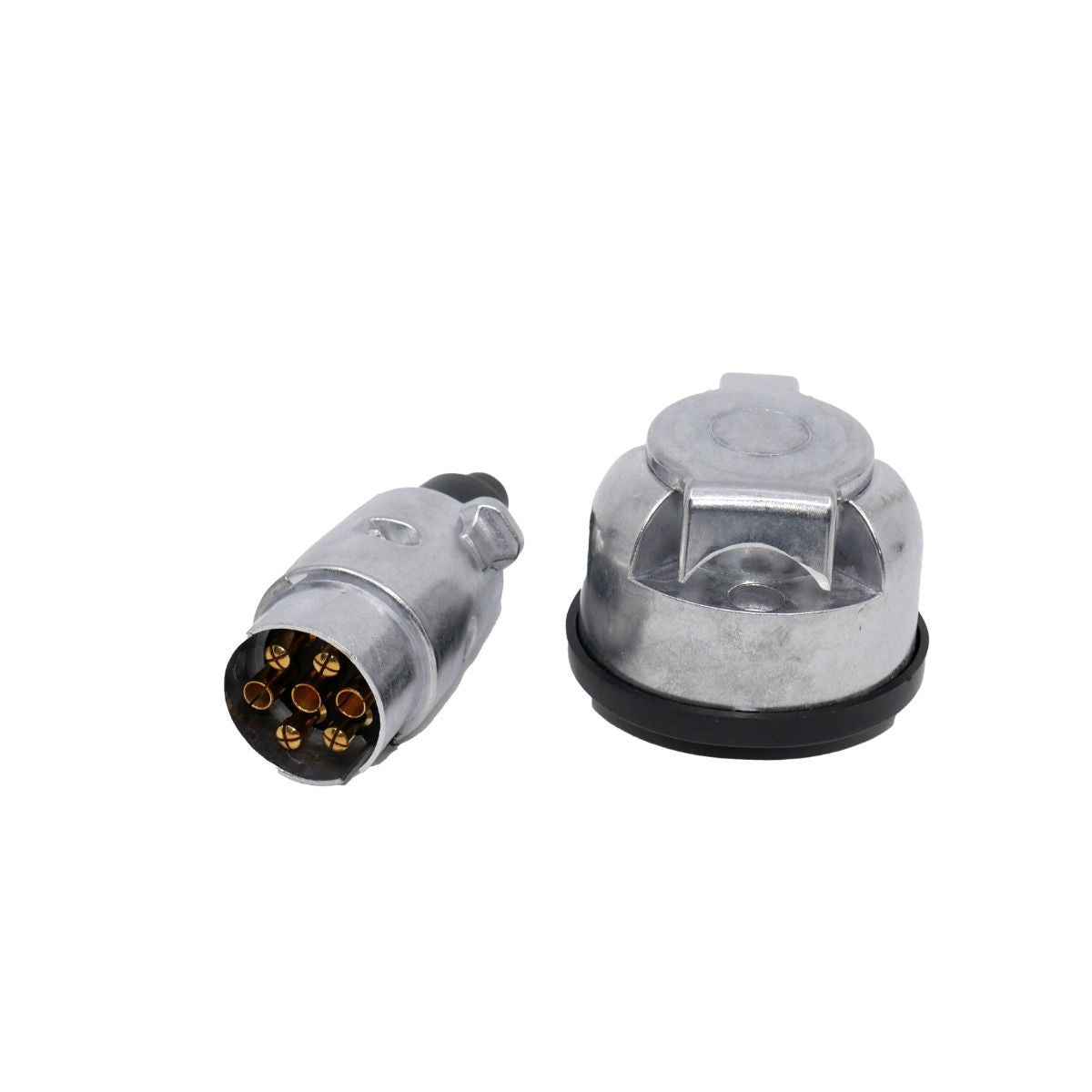 Fisa + priza remorca metal 12V 7 pini Runkit - imagine 1